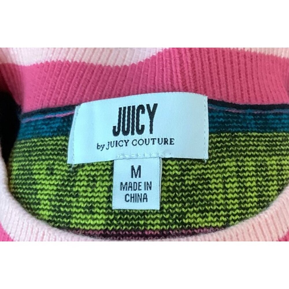 NWT JUICY by Juicy Couture - Black Logo Sweater Size M - Picture 6 of 9